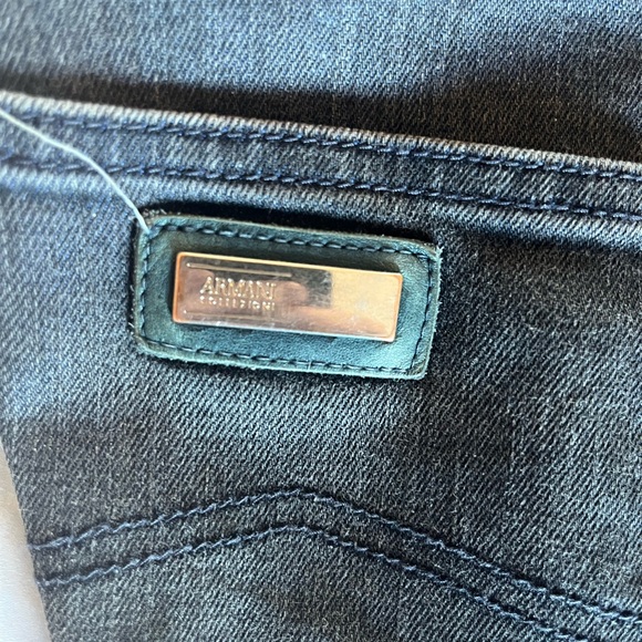 Armani Collezioni Men's Dark Blue Relaxed Jeans - Picture 3 of 7